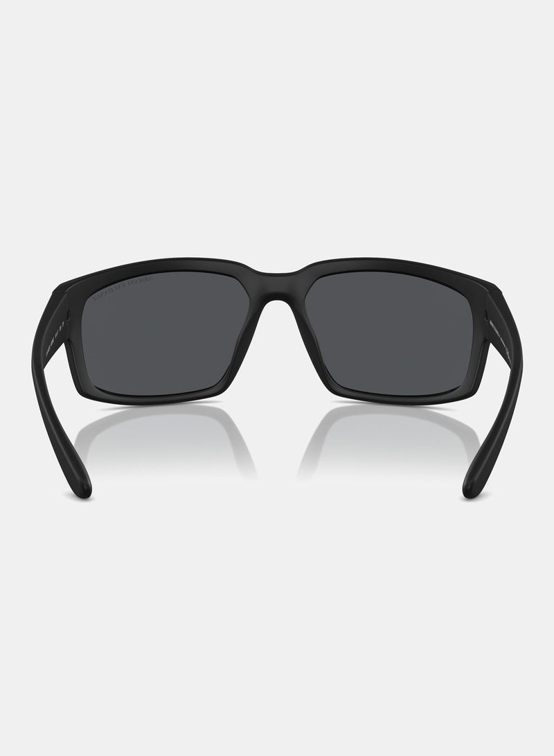 Armani Exchange Full Rimmed Rectangular Sunglasses 0AX4142SU 61 807887 - Image 3